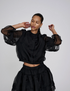 Rabens Saloner organza layer shirt jacket everlyn black